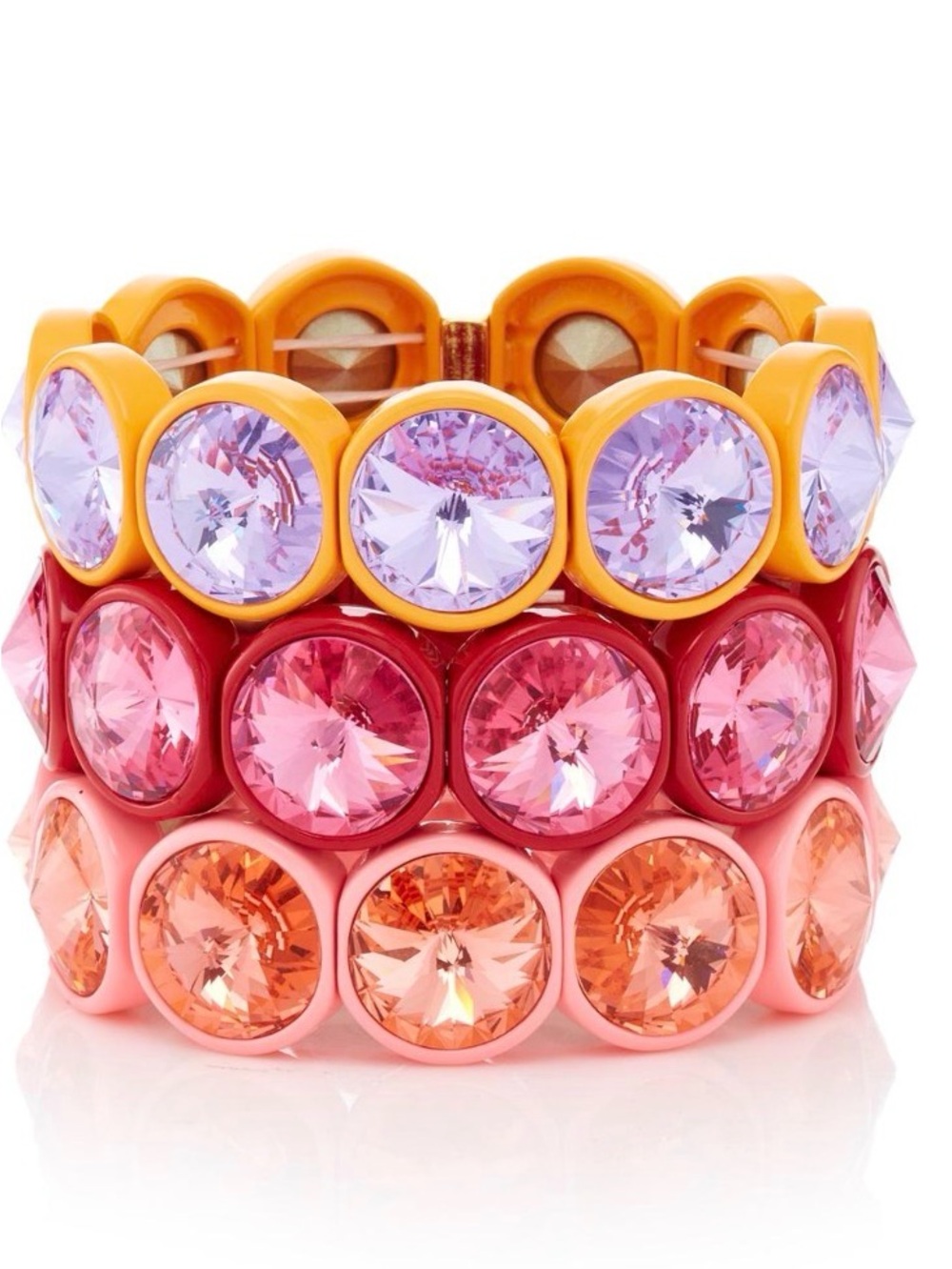 Roxanne Assoulin Crystal Stretch Bracelet Stack- second pic for colors